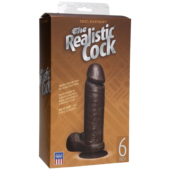 Реалистичный чернокожий фаллос The Realistic Cock 6” with Removable Vac-U-Lock Suction Cup - 19,8 см. - 1