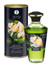 Массажное интимное масло с ароматом зелёного чая - 100 мл. - 0