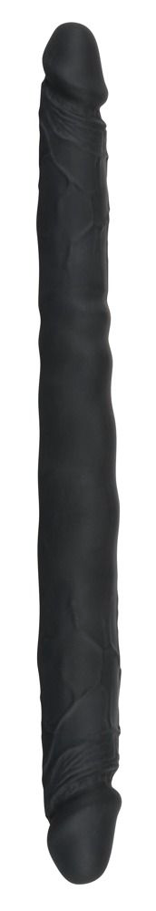 Чёрный двусторонний фаллоимитатор Double Dong Black - 40 см.