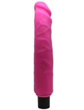 Розовый вибратор из ультраскин - 22,5 см. - 0