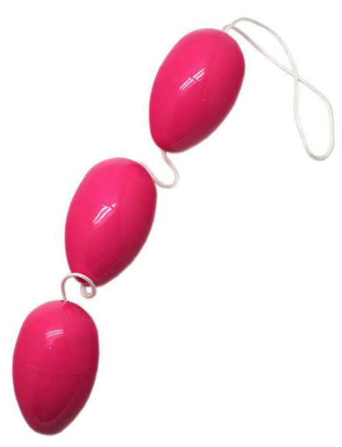 Розовые анально-вагинальные шарики - 0