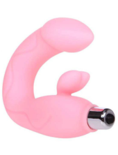 Розовый вибратор Magic Dream для массажа точки G и клитора - 0