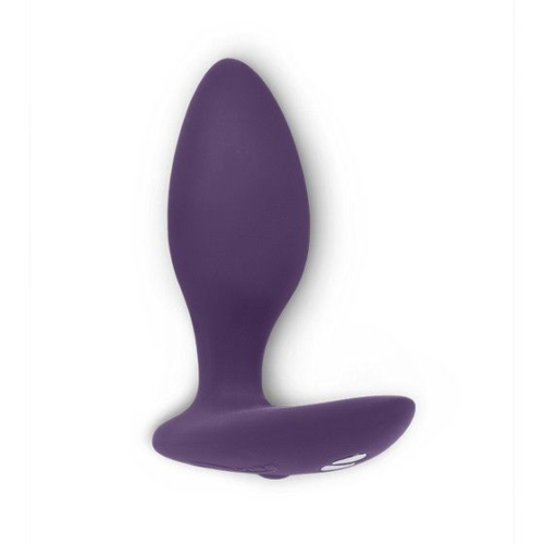 Фиолетовая анальная пробка для ношения Ditto с вибрацией и пультом ДУ - 8,8 см. - 2
