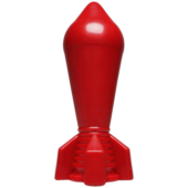 Красный анальный плаг Shock Wave Cherry Bomb - 20,3 см. - 0