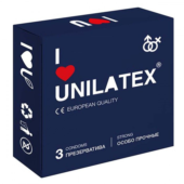 Ультрапрочные презервативы Unilatex Extra Strong - 3 шт. - 0