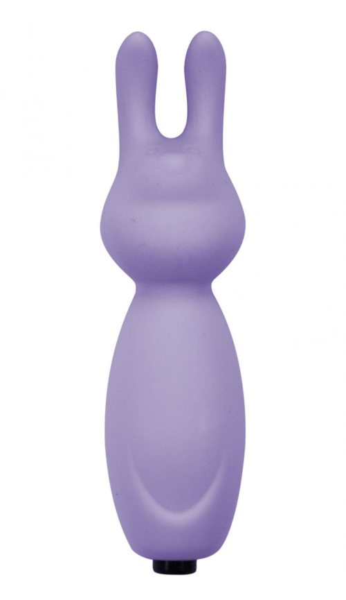 Фиолетовый мини-вибратор с ушками Emotions Funny Bunny Lavender - 1