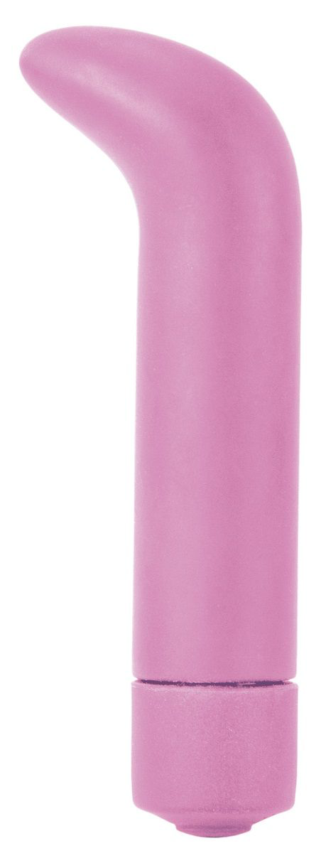 Розовый вибратор The Gee - 10,5 см. - 0