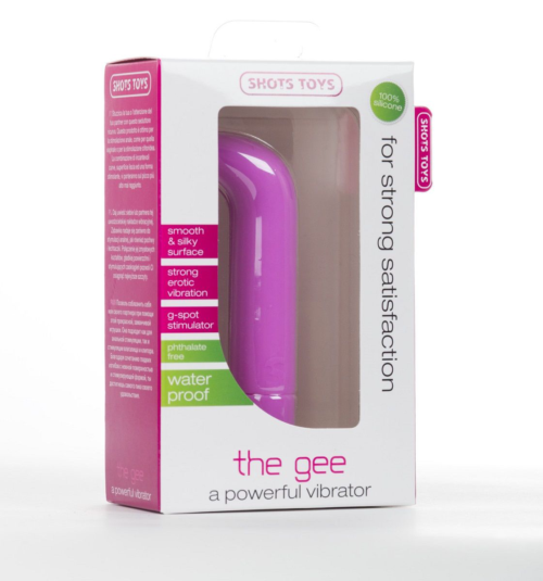 Розовый вибратор The Gee - 10,5 см. - 1