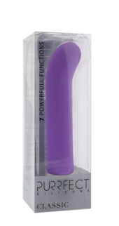 Фиолетовый вибратор PURRFECT SILICONE CLASSIC G-SPOT PURPLE - 17,5 см. - 1