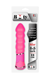 Розовый вибростимулятор BOOTYFUL RIBBED VIBE PINK - 1