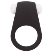 Чёрное эрекционное виброкольцо LIT-UP SILICONE STIMU RING 4 BLACK - 0