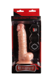 Реалистичный фаллоимитатор REALSTUFF DUO DENSITY DONG 7INCH - 19 см. - 1