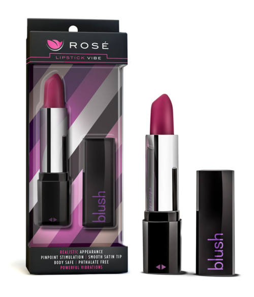 Вибратор в форме помады Rose Lipstick Vibe - 3