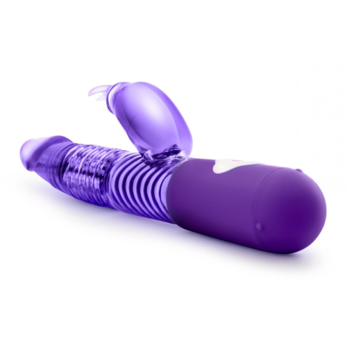 Фиолетовый вибратор с клиторальной стимуляцией Luxe Rabbit 2 - 26 см. - 1