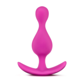 Розовая фигурная анальная пробка Luxe Explore - 11,4 см. - 0