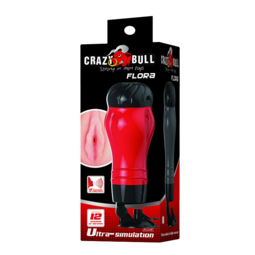 Мастурбатор-анус Crazy Bull FLORA с вибрацией и голосовым сопровождением - 7