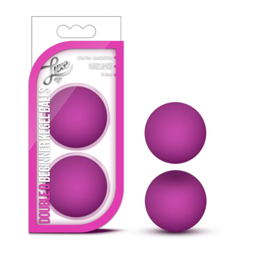 Розовые вагинальные шарики Double O Beginner Kegel Balls - 1