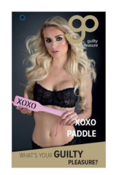 Розовый пэддл с надписью XOXO Paddle - 32 см. - 2