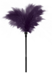 Пластиковая метелочка с фиолетовыми пёрышками Small Feather Tickler - 32 см. - 0