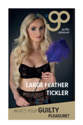 Стек с большим фиолетовым пером Large Feather Tickler - 65 см. - 2