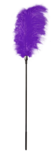 Стек с большим фиолетовым пером Large Feather Tickler - 65 см. - 0