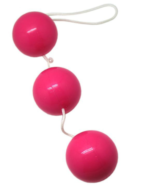 Розовые тройные вагинальные шарики - 2