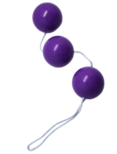 Фиолетовые тройные вагинальные шарики - 0