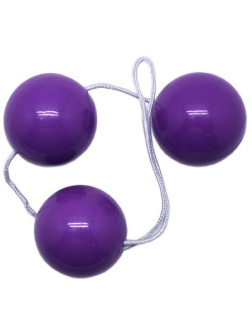 Фиолетовые тройные вагинальные шарики - 1