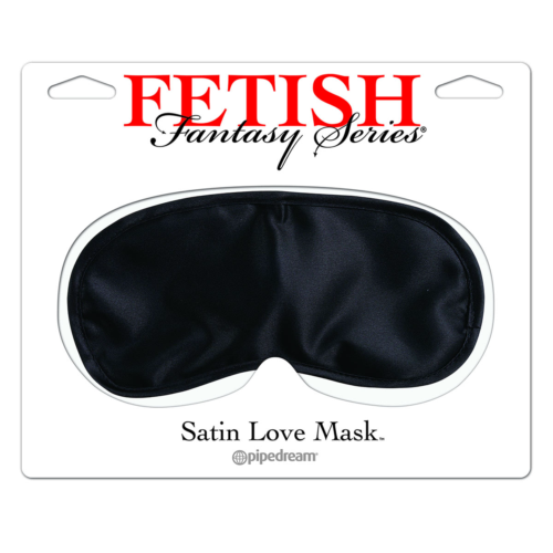 Черная сатиновая маска Satin Love Mask - 0