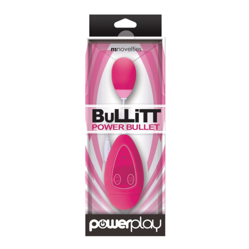 Розовое виброяйцо BuLLiTT Single с пультом управления - 1