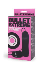 Чёрное виброяйцо с пультом BULLET EXTREME - 1