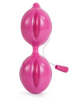 Розовые вагинальные шарики Climax V-Ball Pink Vagina Balls - 0