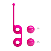 Ярко-розовые вагинальные шарики Kegel Tighten Up III - 4