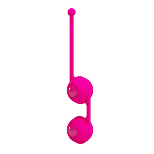 Ярко-розовые вагинальные шарики Kegel Tighten Up III - 2