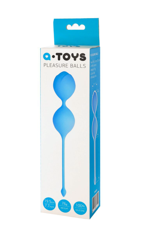 Голубые вагинальные шарики Toyfa A-toys - 6