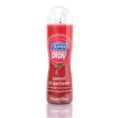 Интимная гель-смазка DUREX Play Sweet Strawberry с ароматом сладкой клубники - 50 мл. - 0