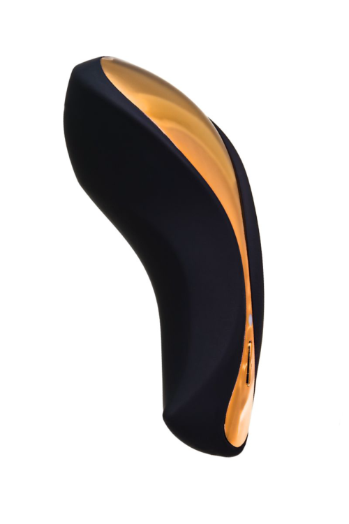 Чёрно-золотой клиторальный вибромассажер WANAME Surf - 2