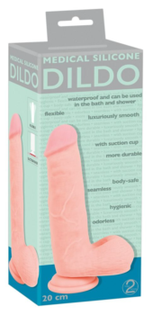 Фаллоимитатор Medical Silicone Dildo - 20 см. - 4