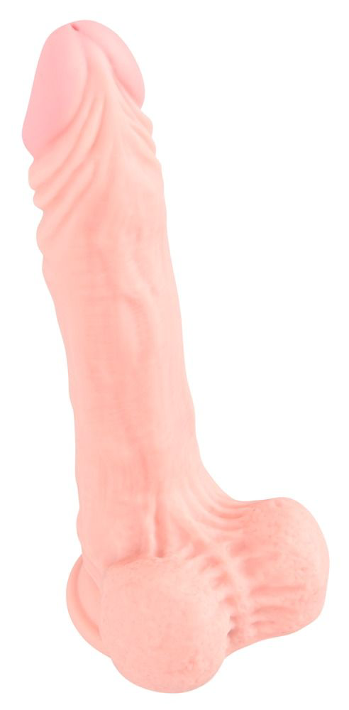 Реалистичный фаллоимитатор с чуть зауженной головкой Medical Silicone Dildo - 21 см. - 1