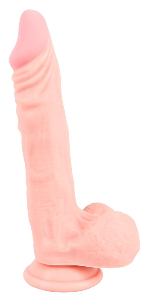 Реалистичный фаллоимитатор с чуть зауженной головкой Medical Silicone Dildo - 21 см. - 0