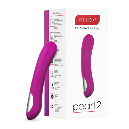 Фиолетовый вибратор для секса на расстоянии Pearl 2 - 20 см. - 2