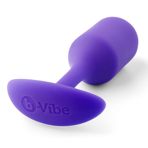 Фиолетовая пробка для ношения B-vibe Snug Plug 2 - 11,4 см. - 1