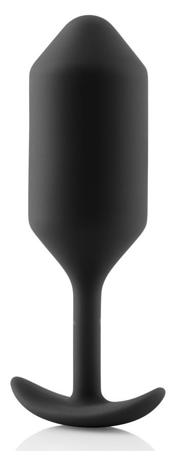 Чёрная пробка для ношения B-vibe Snug Plug 3 - 12,7 см. - 4