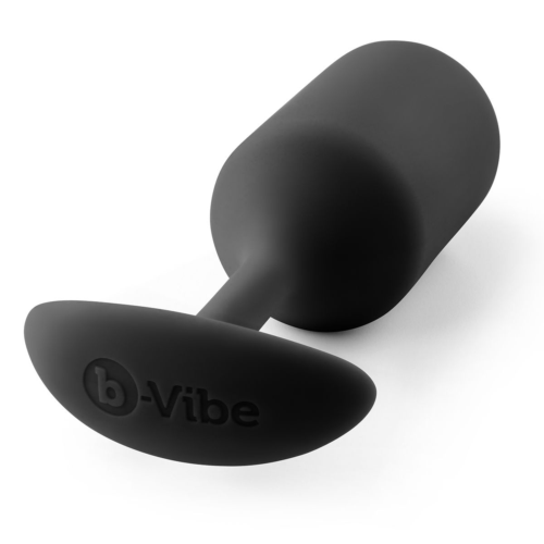 Чёрная пробка для ношения B-vibe Snug Plug 3 - 12,7 см. - 1