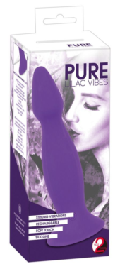 Фиолетовая анальная вибропробка Pure Lilac Vibes - 18 см. - 3