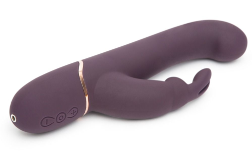 Фиолетовый вибратор Come to Bed Rechargeable Slimline G-Spot Rabbit Vibrator - 22,2 см. - 1