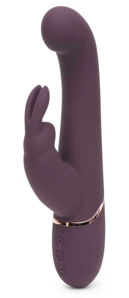 Фиолетовый вибратор Come to Bed Rechargeable Slimline G-Spot Rabbit Vibrator - 22,2 см. - 0