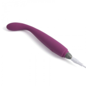 Фиолетовый гибкий тонкий вибратор Coco для G-стимуляции - 18,2 см. - 2
