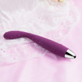 Фиолетовый гибкий тонкий вибратор Coco для G-стимуляции - 18,2 см. - 4