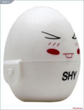 Белый мастурбатор-яйцо SHY PokeMon - 3